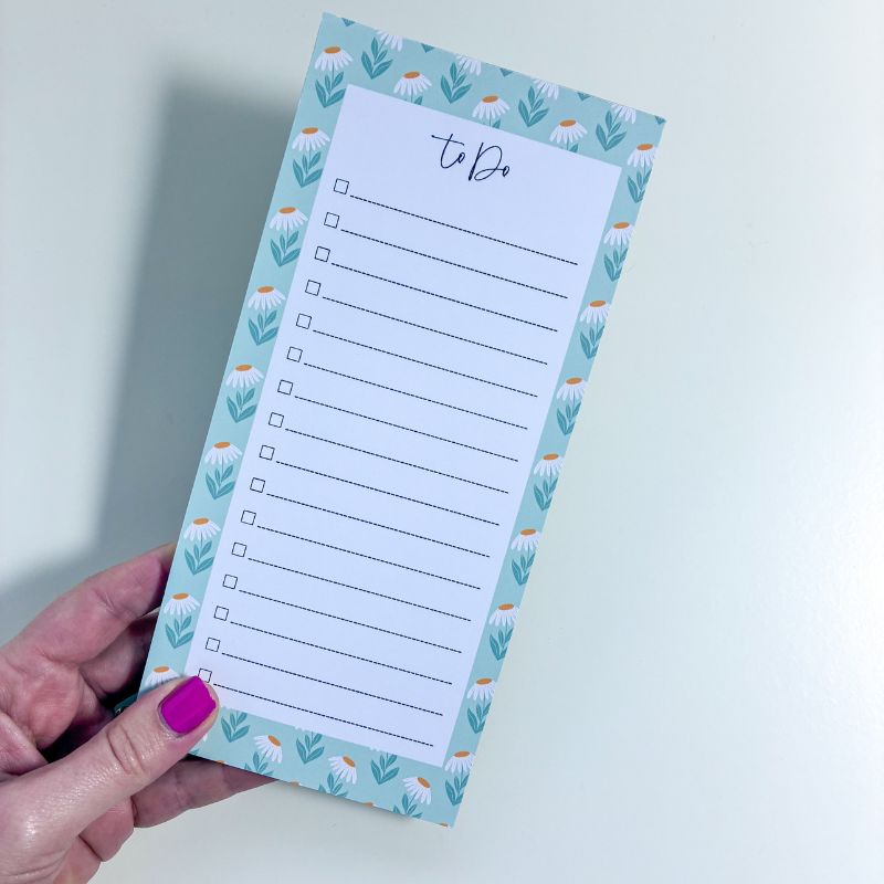 Petit Bloc-Notes pour To-Do List Marguerites