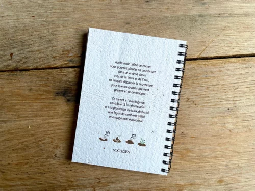 Carnet à spirales avec couverture à planter - Mimosa – Image 4