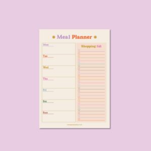 Meal Planner Groovy