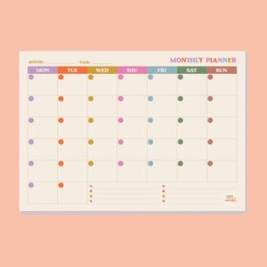 Planner mensuel Color Dots