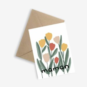 Carte Fête des Mères – Maman Tulipe