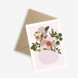 Carte Simple – Vase Fleuri