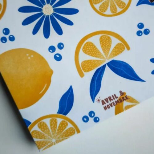Carnet Ligné à Spirales Citrons – Image 3