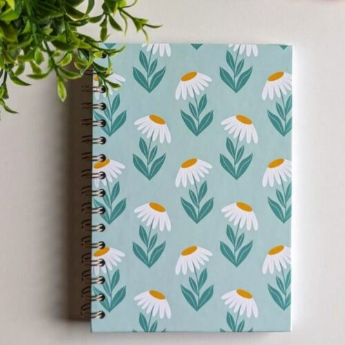 Carnet Ligné à Spirales Marguerites – Image 2
