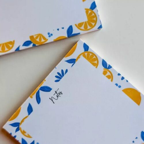 Bloc carré - Lot de 2 Bloc-Notes Citrons – Image 3