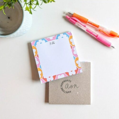 Bloc carré - Lot de 2 Bloc-Notes Mosaïque Fleurie – Image 2