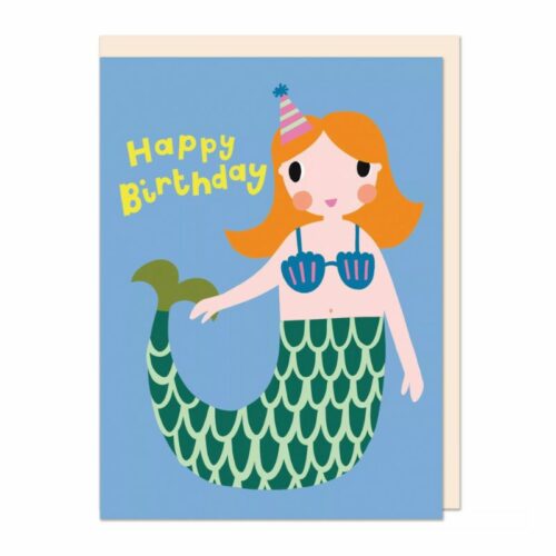 carte anniversaire enfant sirène