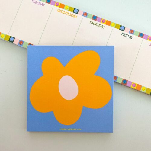 Bloc-Notes Carré - Flower Power – Image 2