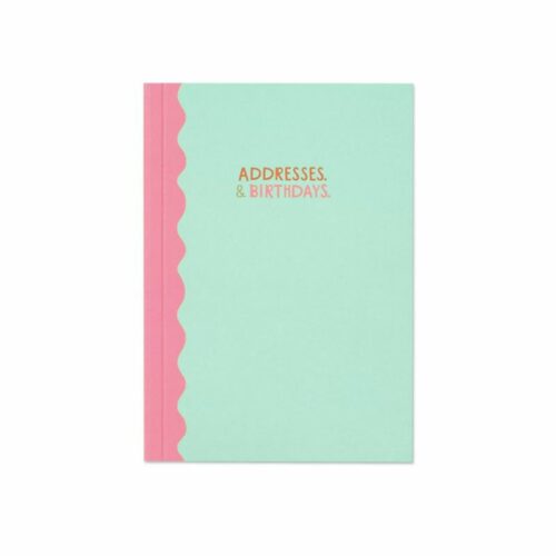 carnet d'adresses et d'anniversaire petit format A6 coloré